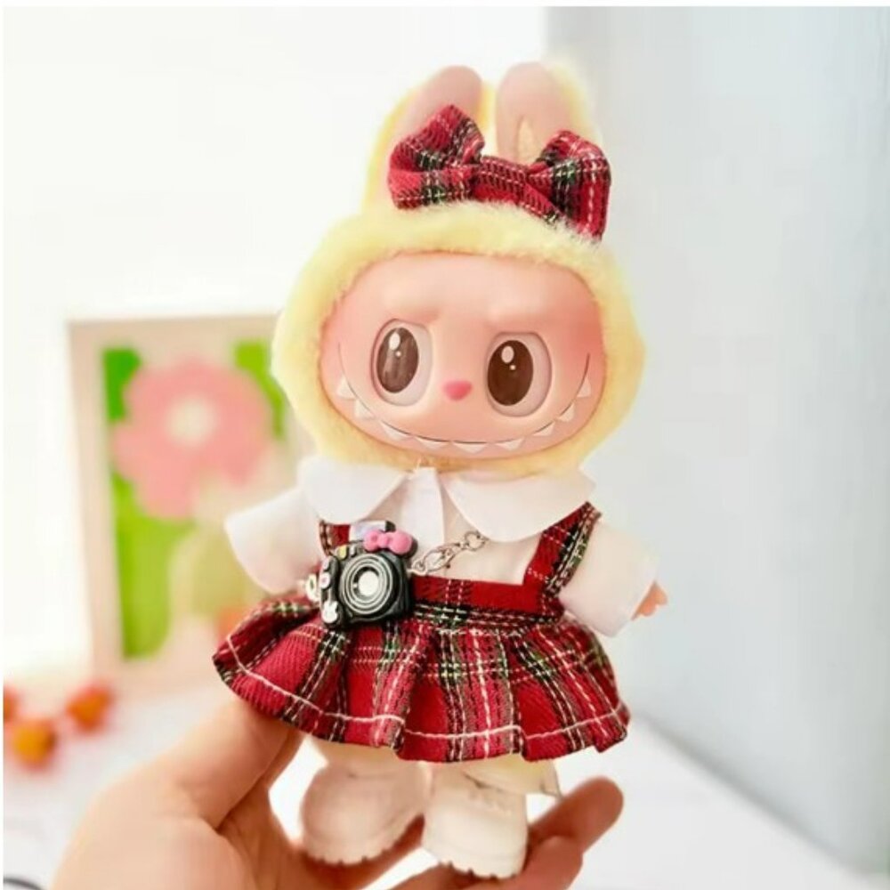 Labubu Skirt, top, bow and camera, no doll or shoes
